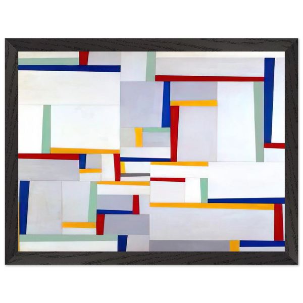 Relational Painting #9 - 1946 by Fritz Glarner — Framed art print at Zephyeer