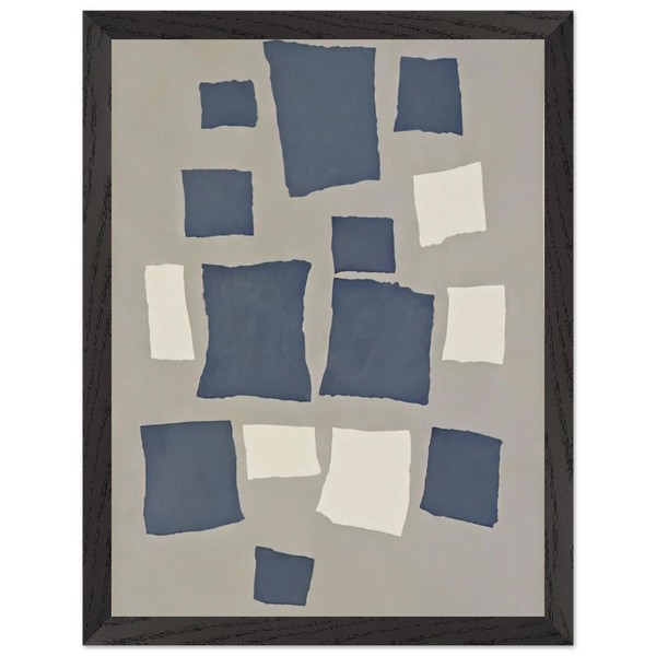 Collage with Squares Arranged According to the Laws of Chance by Jean Arp — Framed art print at Zephyeer
