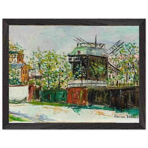 MOULIN DE LA GALETTE 4 by Maurice Utrillo — Framed art print at Zephyeer