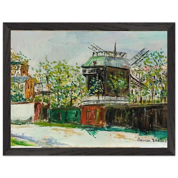 MOULIN DE LA GALETTE 4 by Maurice Utrillo — Framed art print at Zephyeer