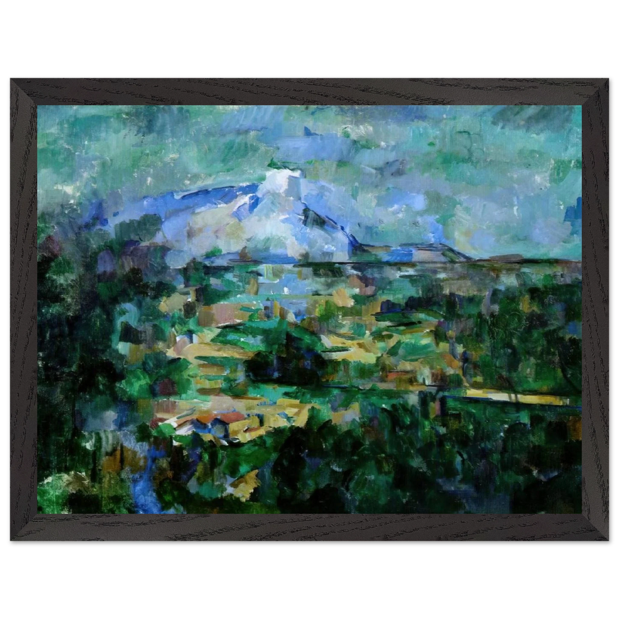 Montagne Sainte-Victoire from Lauves by Paul Cézanne — Framed art print at Zephyeer