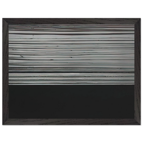 Peinture 12 November 2008 diptyque - 2008 by Pierre Soulages — Framed art print at Zephyeer