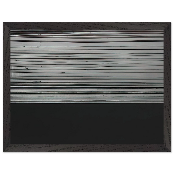 Peinture 12 November 2008 diptyque - 2008 by Pierre Soulages — Framed art print at Zephyeer