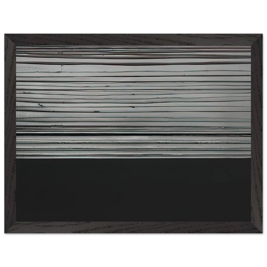 Peinture 12 November 2008 diptyque - 2008 by Pierre Soulages — Framed art print at Zephyeer