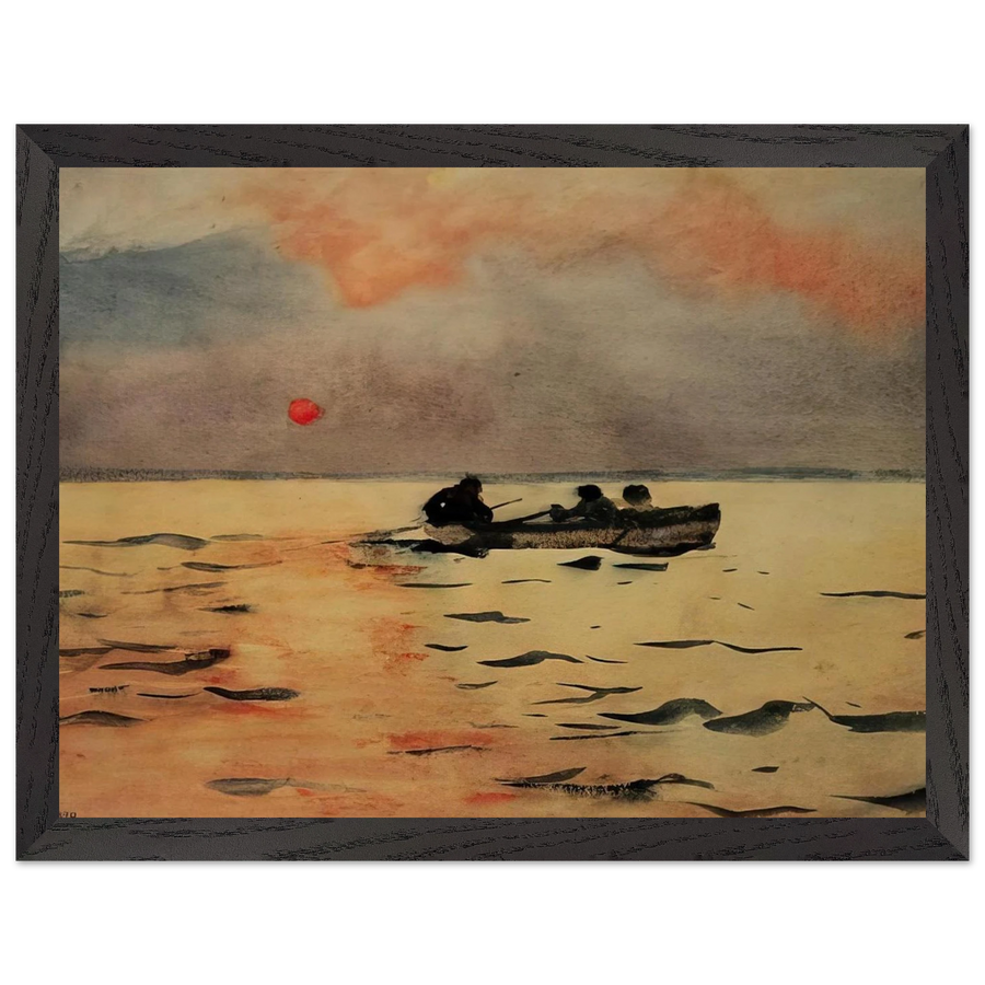 ROWING HOME by Winslow Homer — Framed art print at Zephyeer