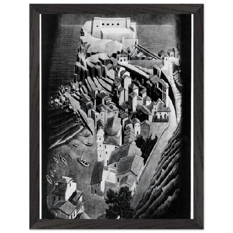 SCILLA CALABRIA JANUARY 1931 1931 by MC Escher — Framed art print at Zephyeer