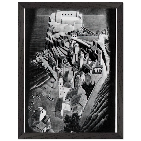 SCILLA CALABRIA JANUARY 1931 1931 by MC Escher — Framed art print at Zephyeer