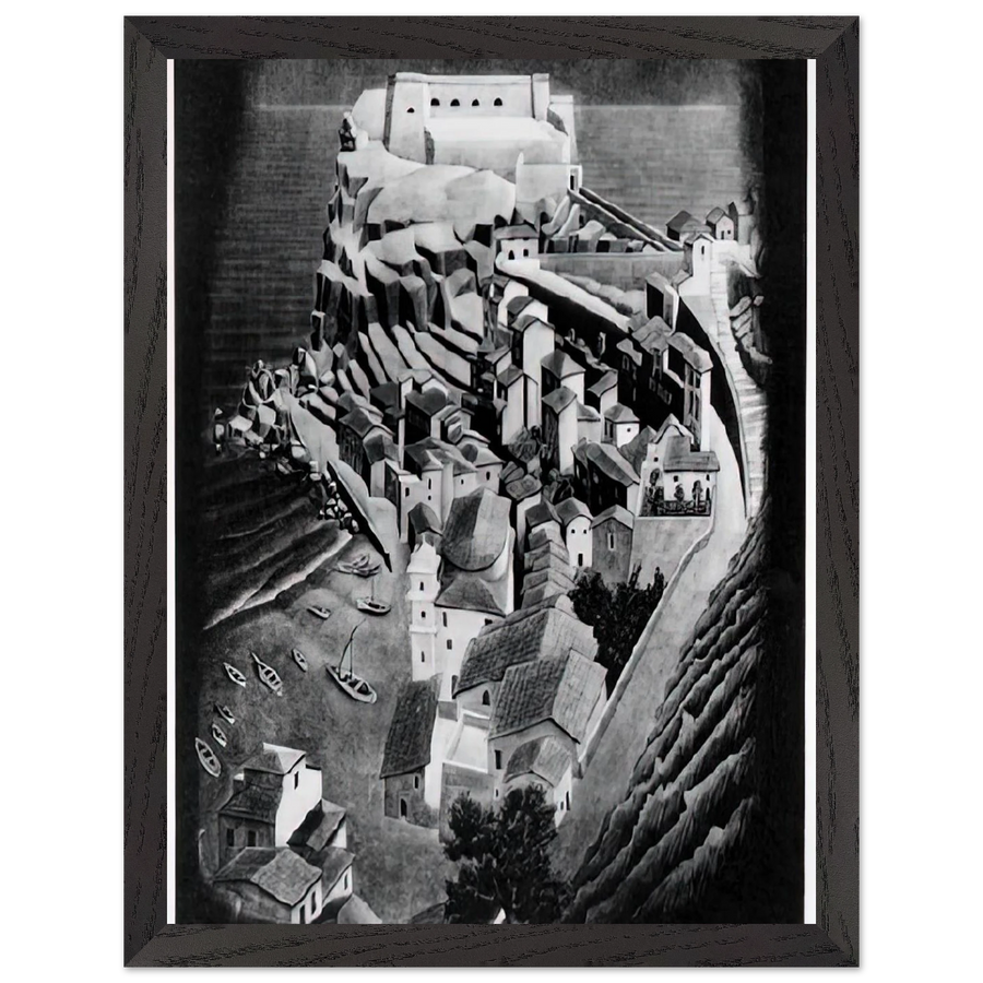 SCILLA CALABRIA JANUARY 1931 1931 by MC Escher — Framed art print at Zephyeer