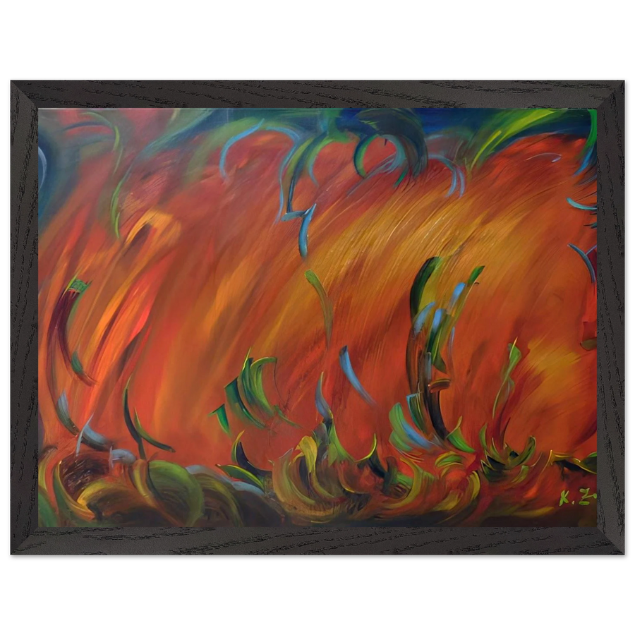 Evening by Konrad Zuse — Framed art print at Zephyeer