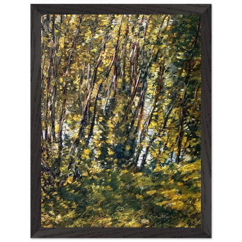 Nude in Sunlilt Wood by Childe Hassam — Framed art print at Zephyeer
