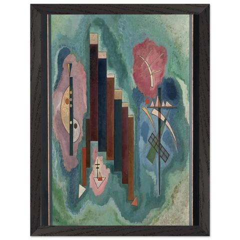 DOWNWARDS 1929 by Wassily Kandinsky — Framed art print at Zephyeer
