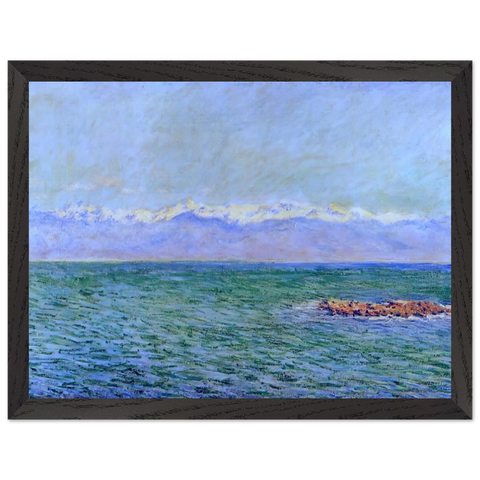 The Sea and the Alps by Claude Monet — Framed art print at Zephyeer