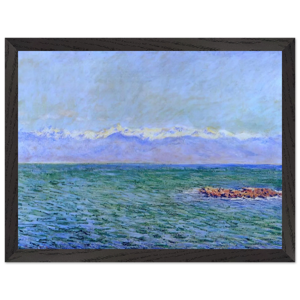 The Sea and the Alps by Claude Monet — Framed art print at Zephyeer