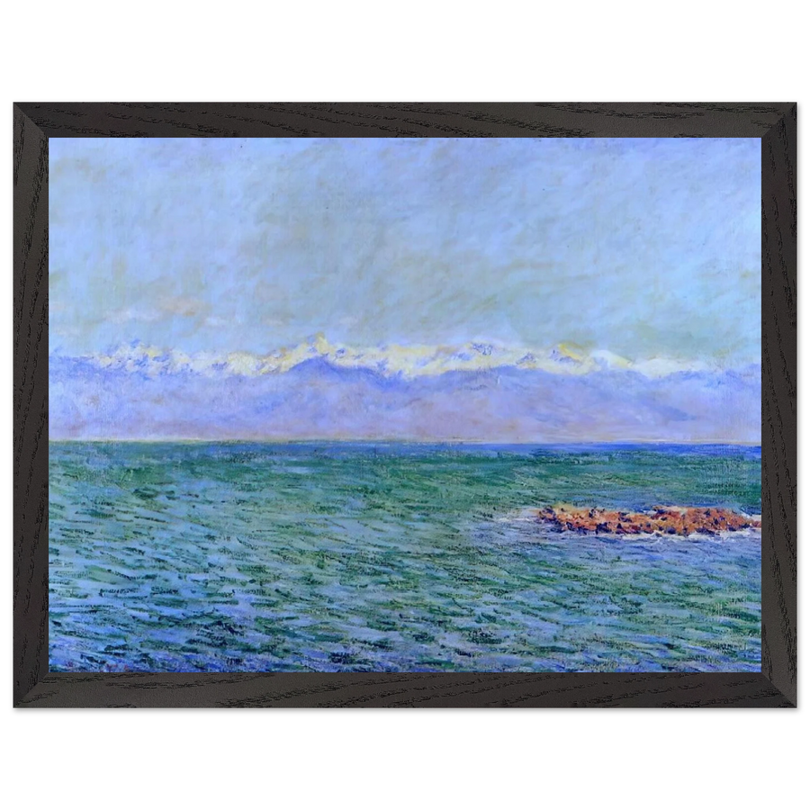 The Sea and the Alps by Claude Monet — Framed art print at Zephyeer