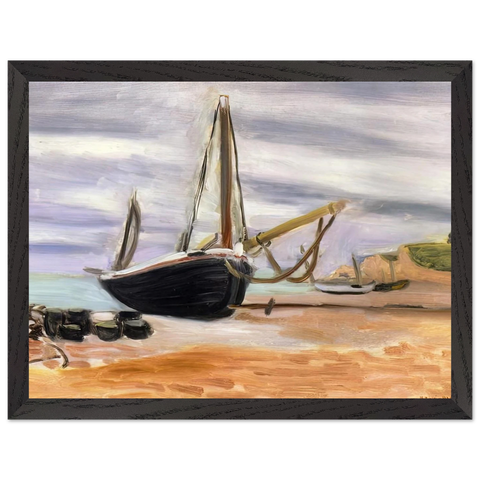 BOATS AT ETRETAT 1920 by Henri Matisse — Framed art print at Zephyeer