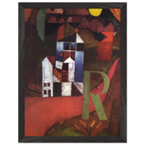 VILLA R 1919 by Paul Klee — Framed art print at Zephyeer