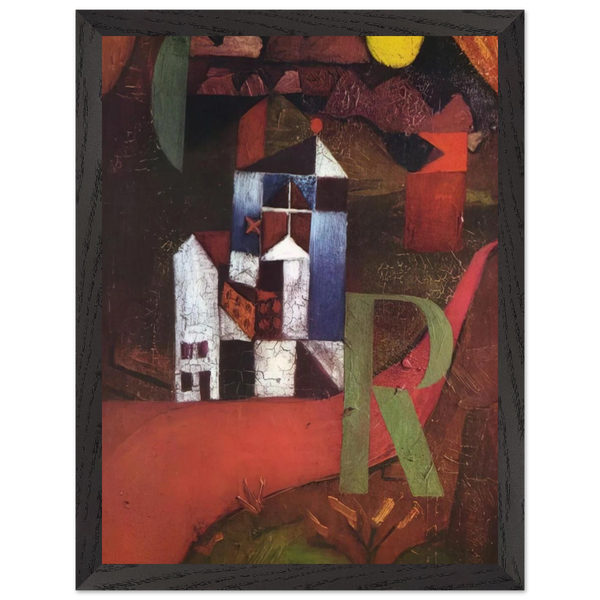 VILLA R 1919 by Paul Klee — Framed art print at Zephyeer