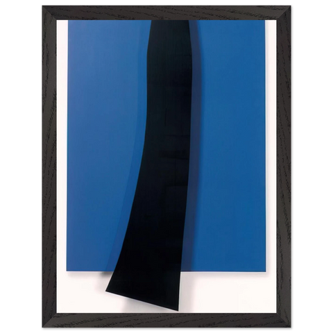 Black over Blue by Ellsworth Kelly — Framed art print at Zephyeer