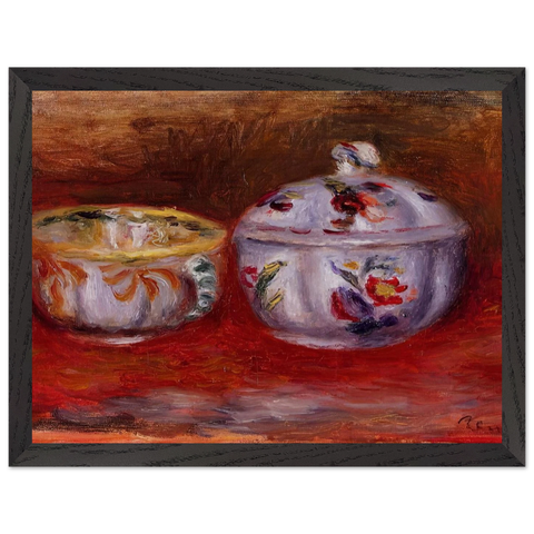 Still Life with Fruit Bowl by Pierre-Auguste Renoir — Framed art print at Zephyeer