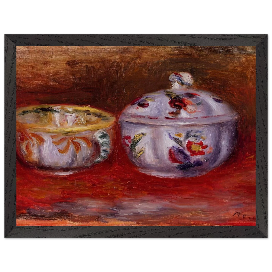 Still Life with Fruit Bowl by Pierre-Auguste Renoir — Framed art print at Zephyeer