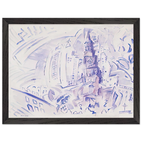 St. Paul's, Manhattan - 1914 by John Marin — Framed art print at Zephyeer