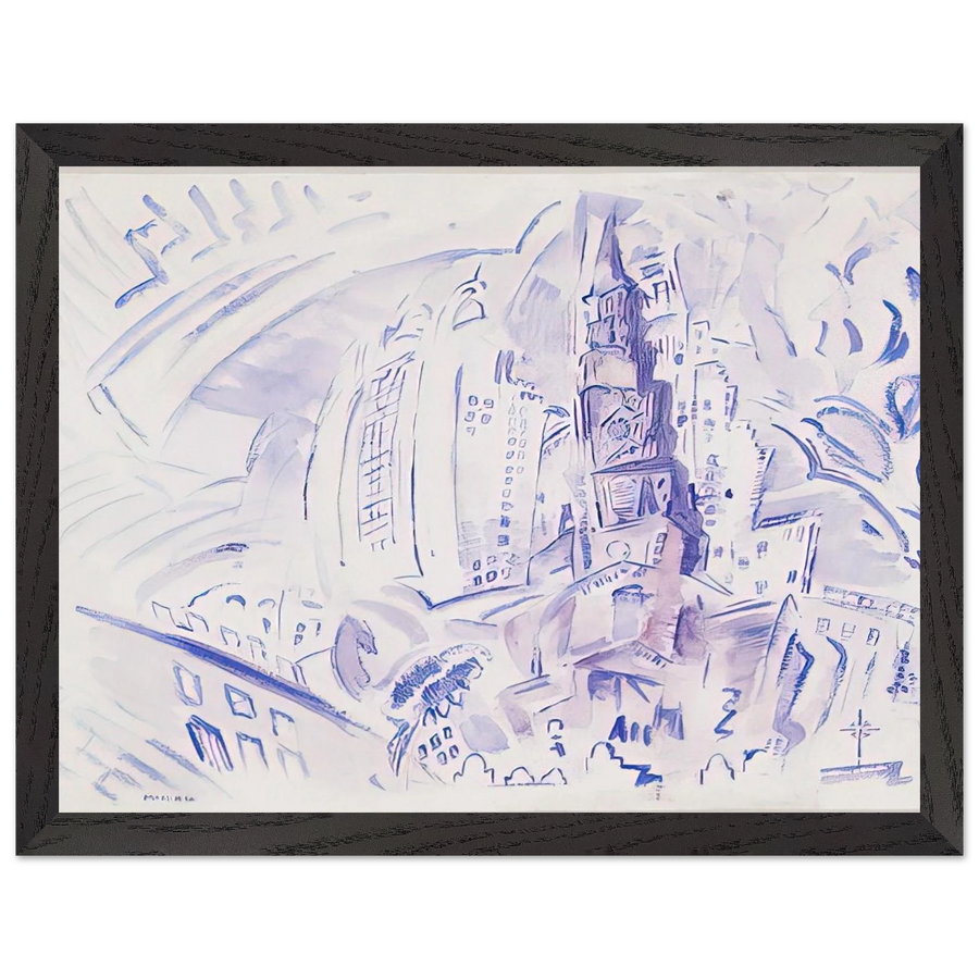 St. Paul's, Manhattan - 1914 by John Marin — Framed art print at Zephyeer