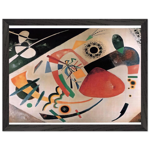 RED SPOT II 1921 by Wassily Kandinsky — Framed art print at Zephyeer