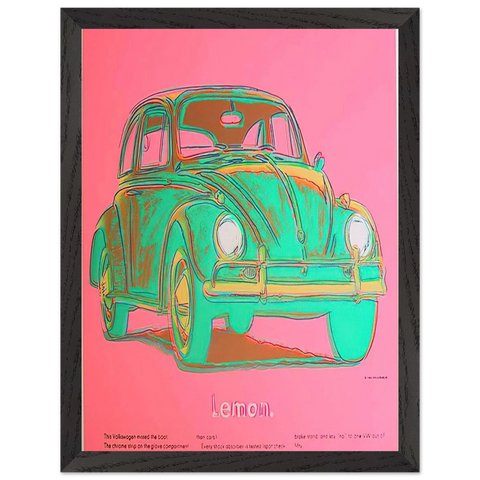 Volkswagen by Andy Warhol — Framed art print at Zephyeer