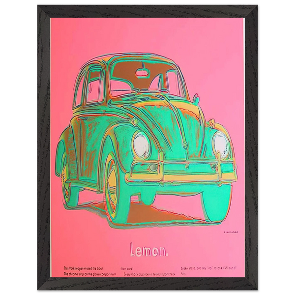 Volkswagen by Andy Warhol — Framed art print at Zephyeer