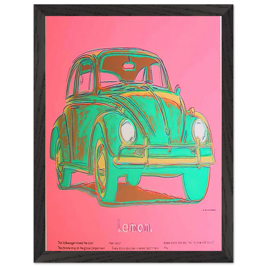Volkswagen by Andy Warhol — Framed art print at Zephyeer