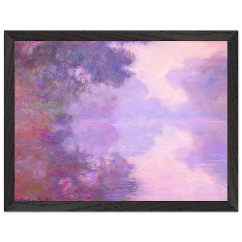 Misty Morning on the Seine by Claude Monet — Framed art print at Zephyeer