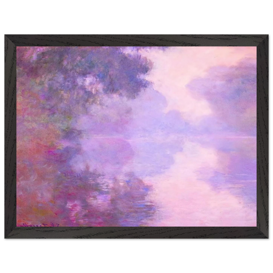 Misty Morning on the Seine by Claude Monet — Framed art print at Zephyeer