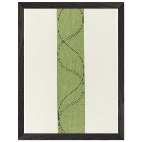 GREEN COLUMN FIGURE 2003 by Robert Mangold — Framed art print at Zephyeer