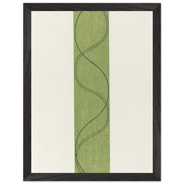 GREEN COLUMN FIGURE 2003 by Robert Mangold — Framed art print at Zephyeer