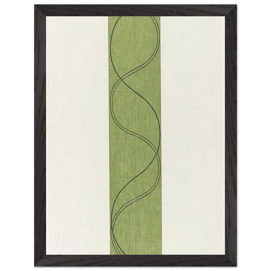 GREEN COLUMN FIGURE 2003 by Robert Mangold — Framed art print at Zephyeer