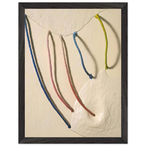 TOMORROW S APPLES 5 IN WHITE 1965 by Eva Hesse — Framed art print at Zephyeer