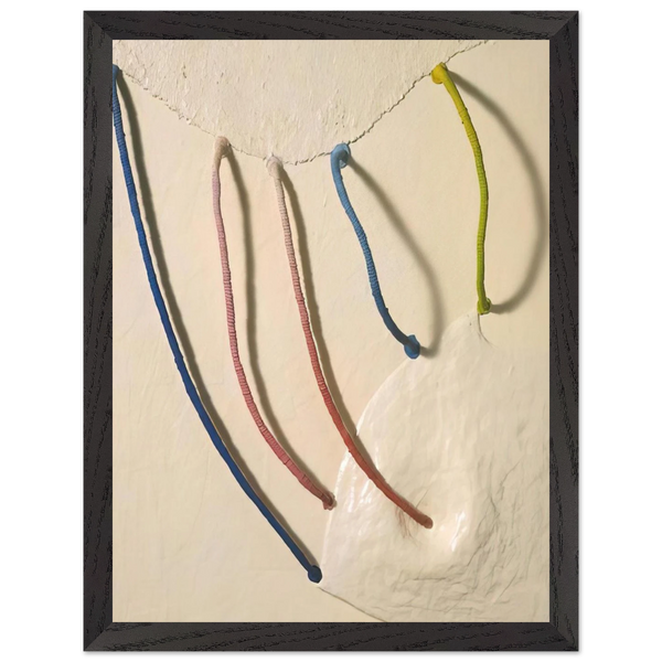 TOMORROW S APPLES 5 IN WHITE 1965 by Eva Hesse — Framed art print at Zephyeer