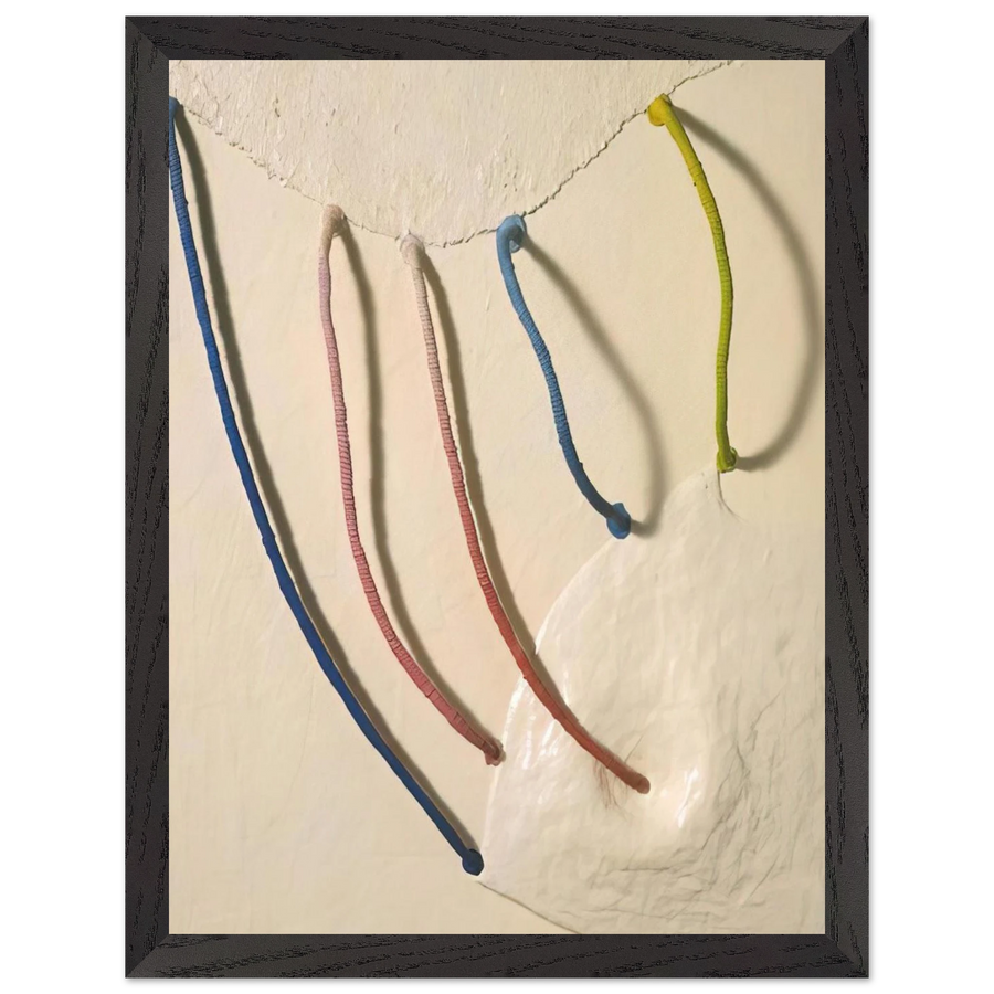 TOMORROW S APPLES 5 IN WHITE 1965 by Eva Hesse — Framed art print at Zephyeer