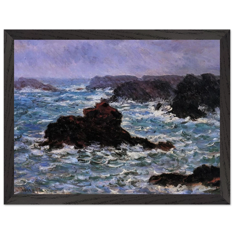 Belle-Ile, Rain Effect by Claude Monet — Framed art print at Zephyeer