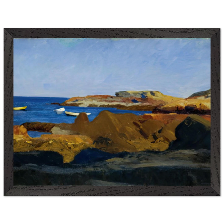 Cove at Ogunquit by Edward Hopper — Framed art print at Zephyeer