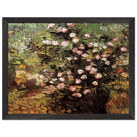 Rosebush in Blossom by Vincent van Gogh — Framed art print at Zephyeer