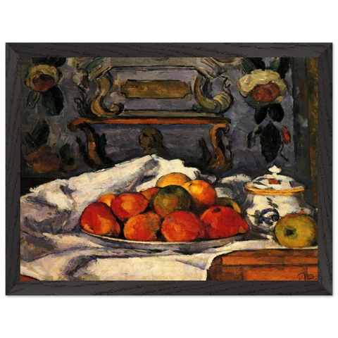 Dish of Apples by Paul Cézanne — Framed art print at Zephyeer