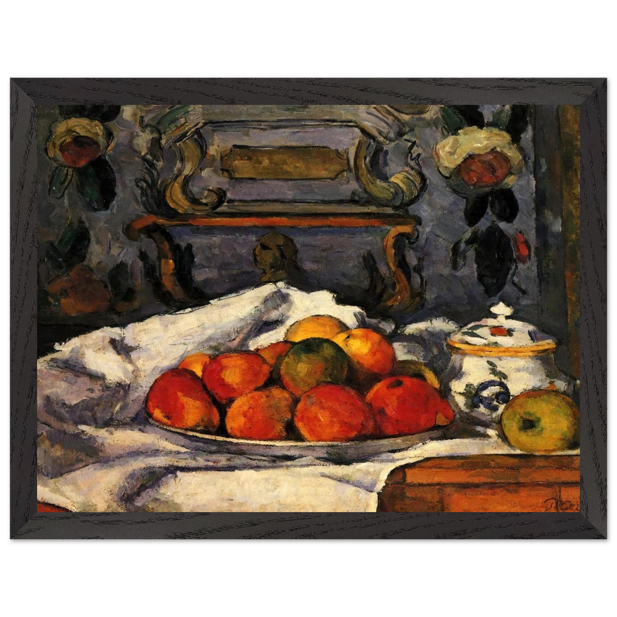 Dish of Apples by Paul Cézanne — Framed art print at Zephyeer