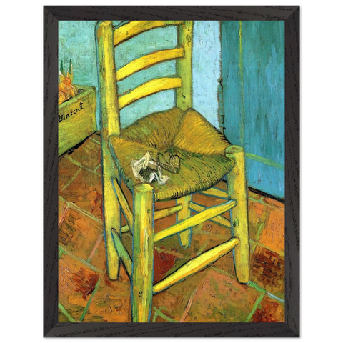 Van Gogh's Chair by Vincent van Gogh — Framed art print at Zephyeer