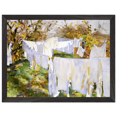 La Biancheria by John Singer Sargent — Framed art print at Zephyeer