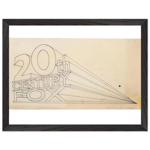 TRADEMARK STUDY 4 1962 by Edward Ruscha — Framed art print at Zephyeer