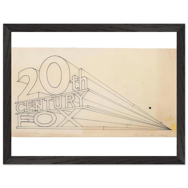 TRADEMARK STUDY 4 1962 by Edward Ruscha — Framed art print at Zephyeer