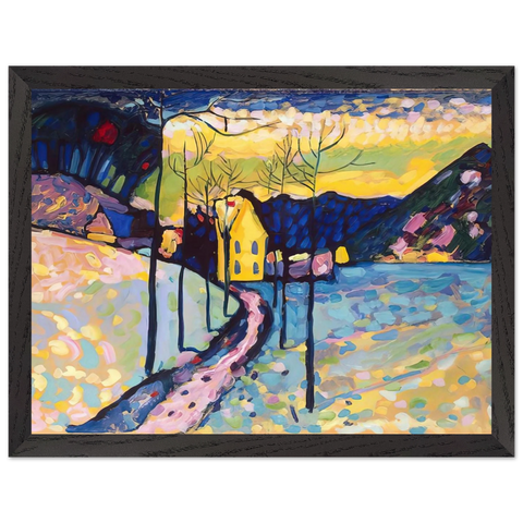 WINTER LANDSCAPE 1909 by Wassily Kandinsky — Framed art print at Zephyeer