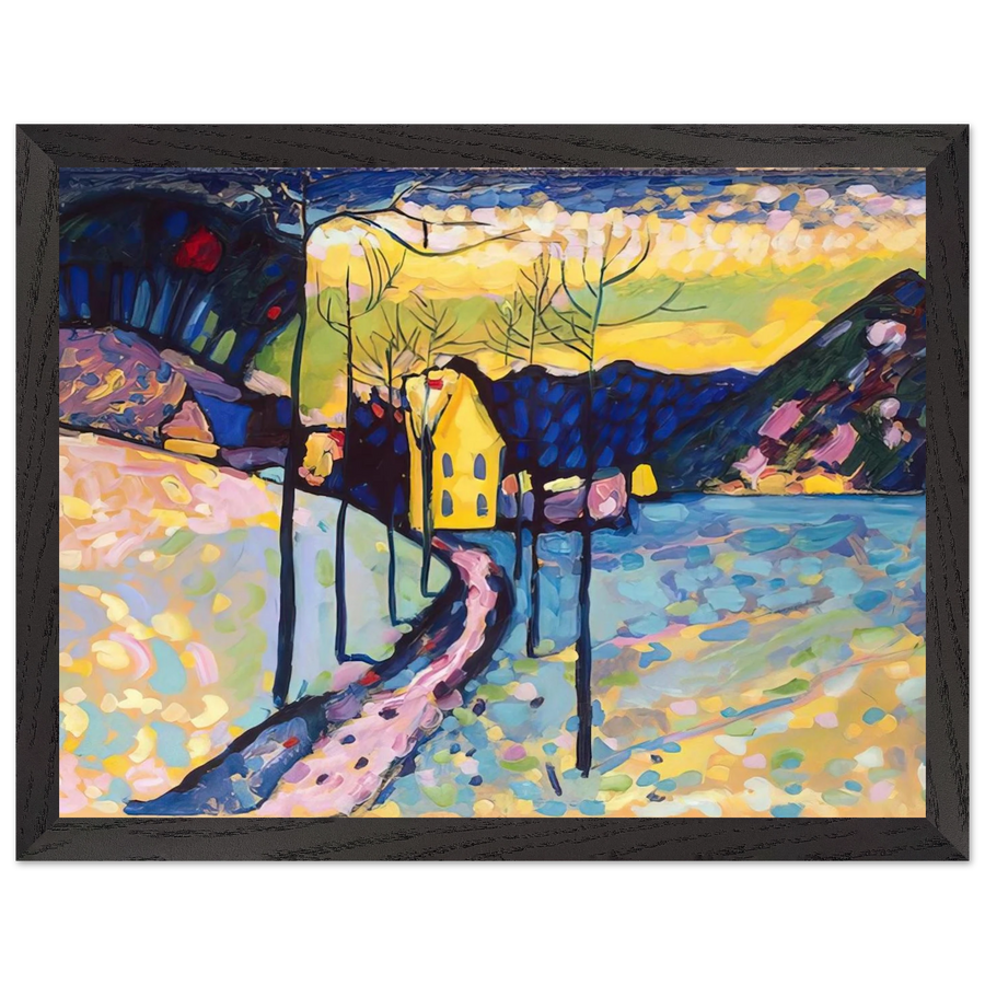 WINTER LANDSCAPE 1909 by Wassily Kandinsky — Framed art print at Zephyeer