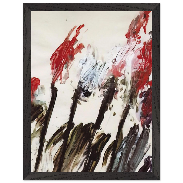 Nicola's Irises by Cy Twombly — Framed art print at Zephyeer